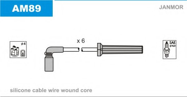 JANMOR AM89 Ignition Cable Kit